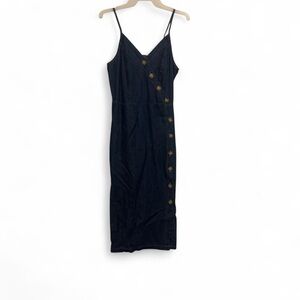 Universal Thread Midi denim Dress with Button Detail